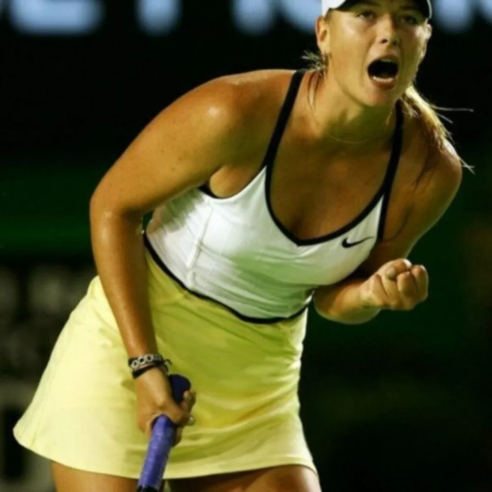NWT NIKE Maria Sharapova Tennis Dress w/ Bra Skirt yellow white S Small - Picture 12 of 14